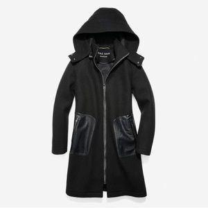 NWT Cole Haan Neoprene Bonded Wool Coat